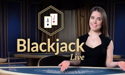 Live Blackjack game by Evolution