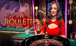 Live Roulette game by Evolution